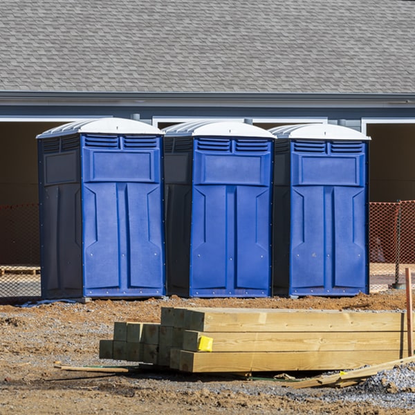 how do you ensure the portable restrooms are secure and safe from vandalism during an event in Slocum